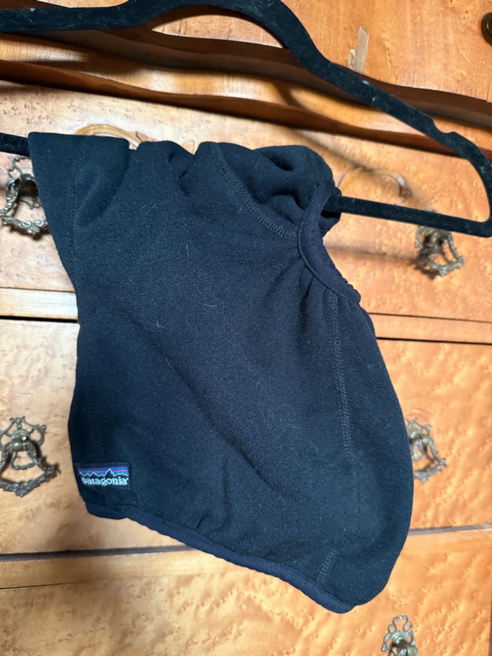 Patagonia Black Fleece Hooded Balaclava for extreme weather